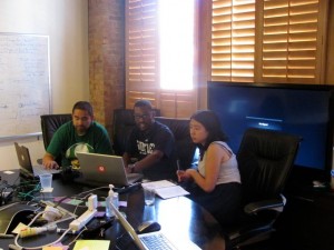 Part of the Code Mountain team at the Pathfinder office